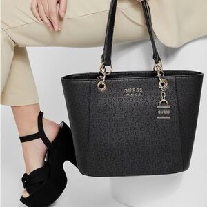 GUESS Kolt Logo Carryall Black Bag